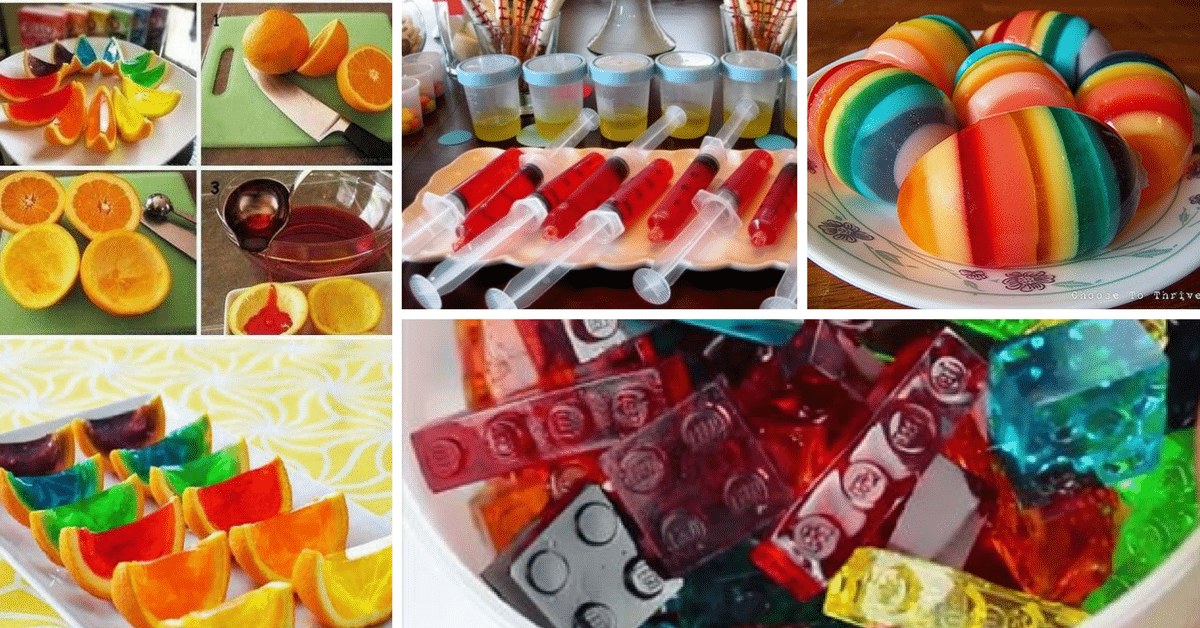 ideias criativas servir gelatina