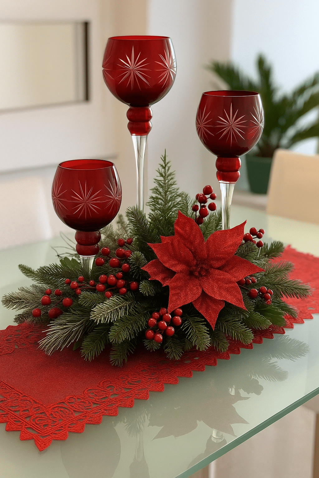 ideias de arranjo de velas para o natal 1