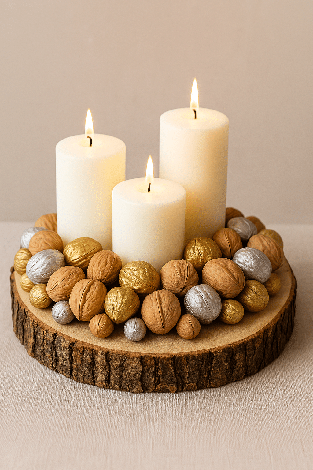 ideias de arranjo de velas para o natal 3
