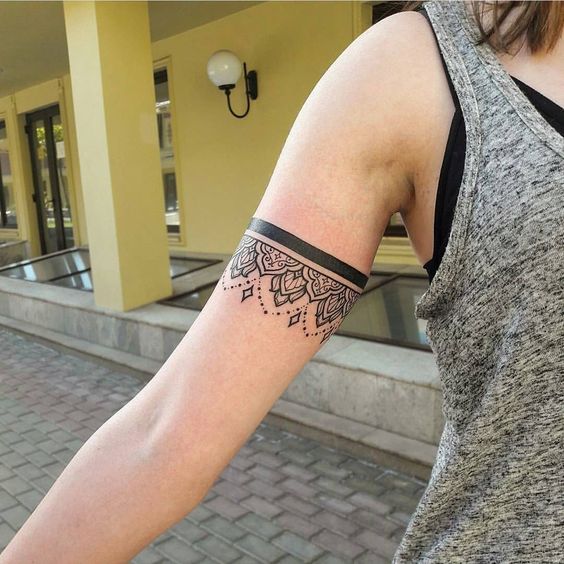 ideias de tatuagem feminina bracelete 1