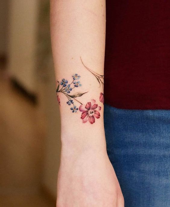 ideias de tatuagem feminina bracelete 3
