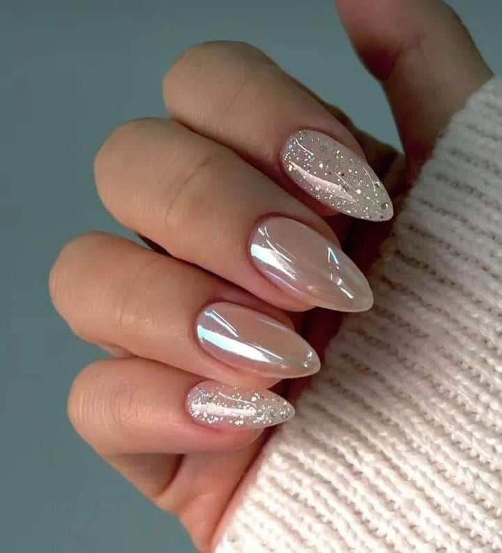 ideias de unhas brancas para o reveillon 1