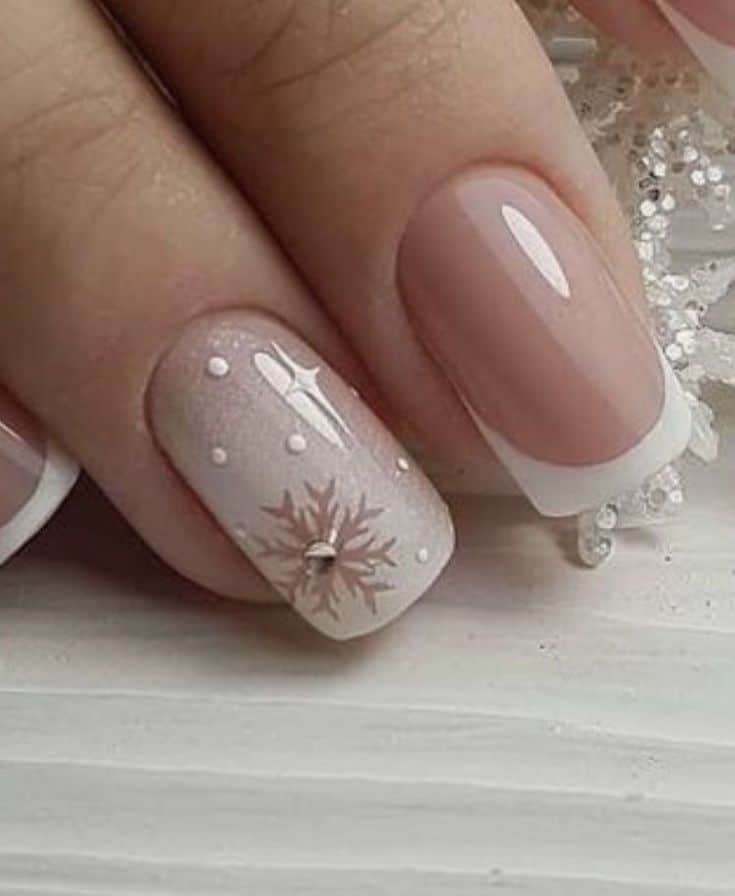 ideias de unhas brancas para o reveillon 3