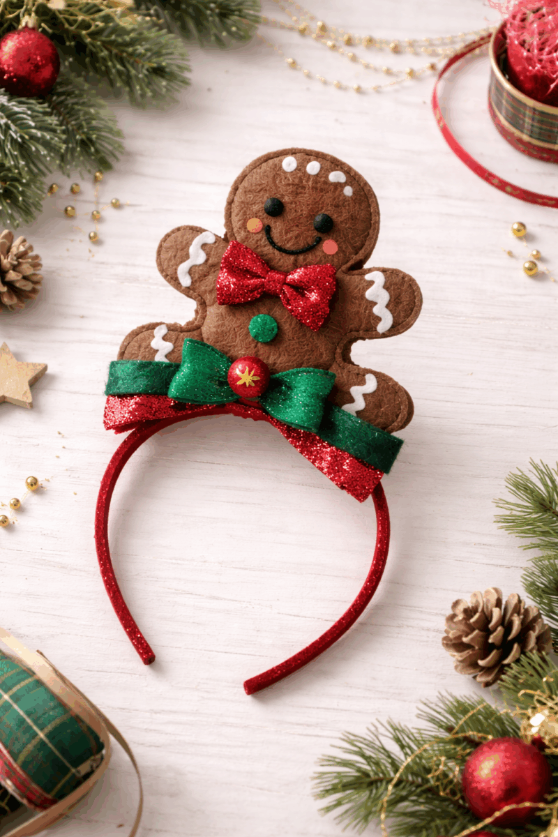 ideias divertidas de tiaras de natal que pode fazer em casa 4