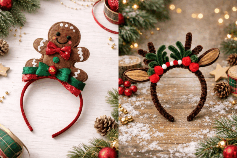 Ideias Divertidas de Tiaras de Natal Que Pode Fazer em Casa ideias divertidas de tiaras de natal que pode fazer em casa 7