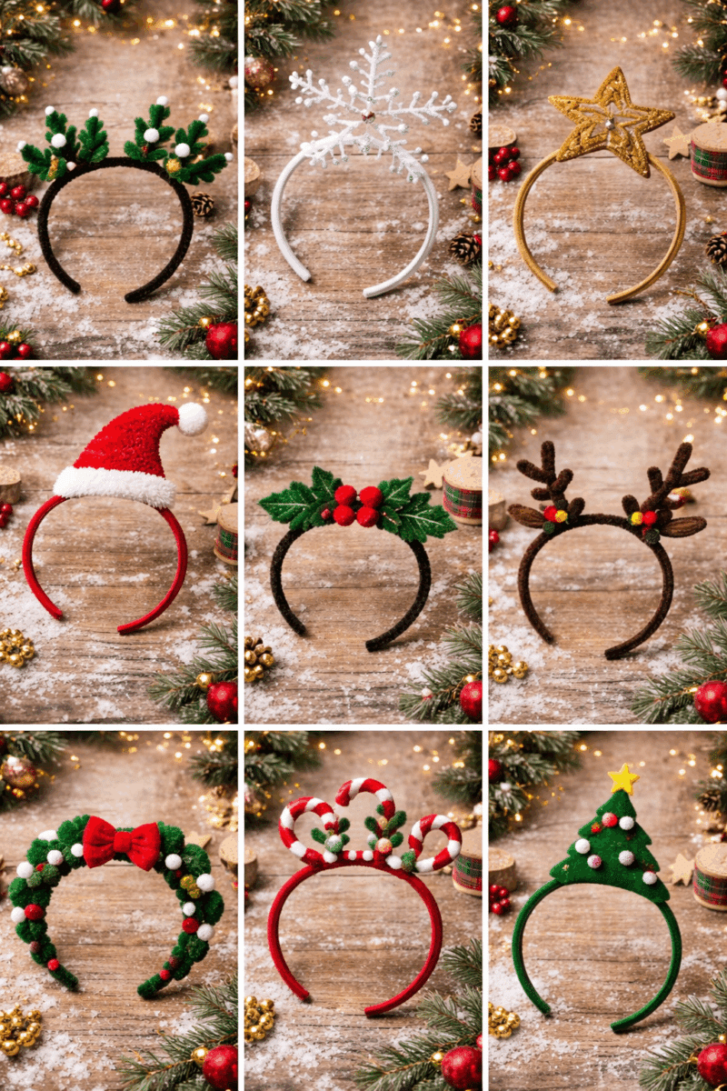 ideias divertidas de tiaras de natal que pode fazer em casa