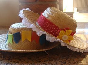 ideias para decorar chapeu de palha para festa junina 10