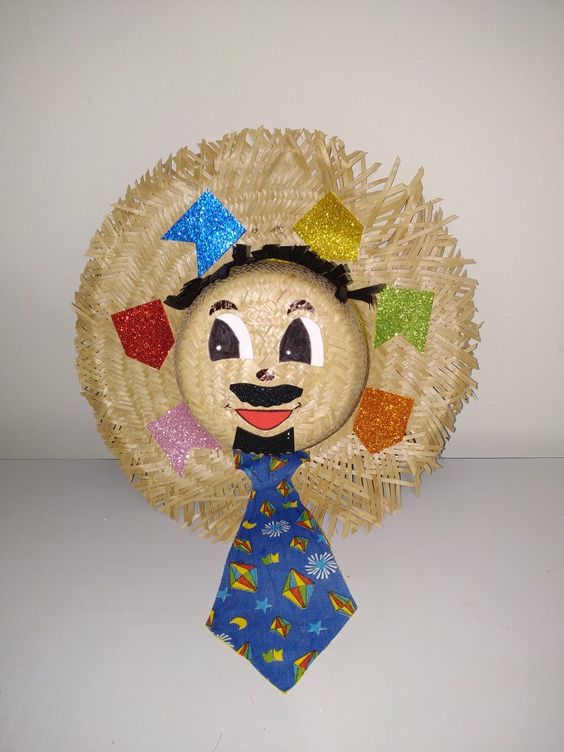 ideias para decorar chapeu de palha para festa junina 3