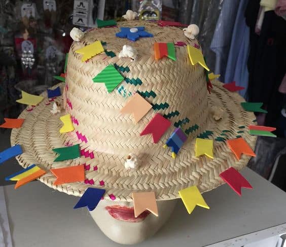 ideias para decorar chapeu de palha para festa junina 7