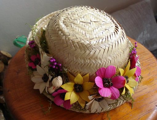 ideias para decorar chapeu de palha para festa junina 8