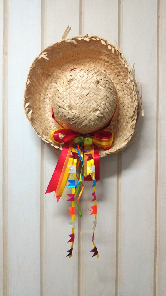 ideias para decorar chapeu de palha para festa junina