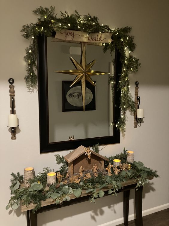 ideias para decorar espelhos no natal 4