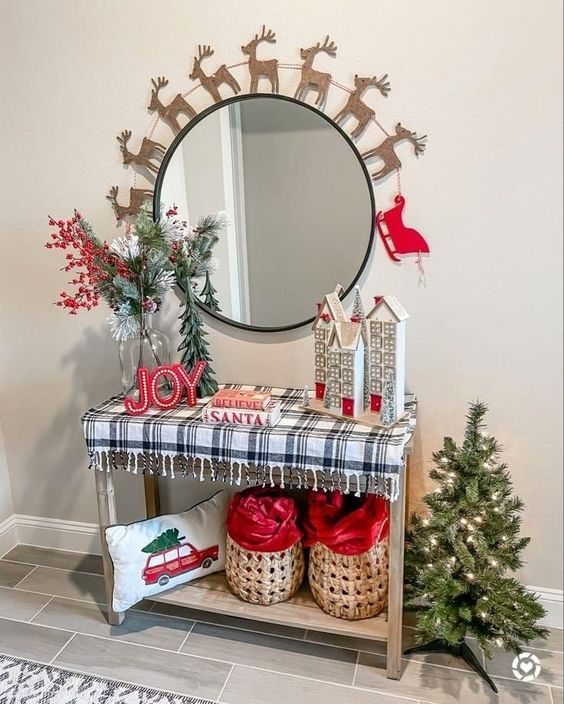 ideias para decorar espelhos no natal 5