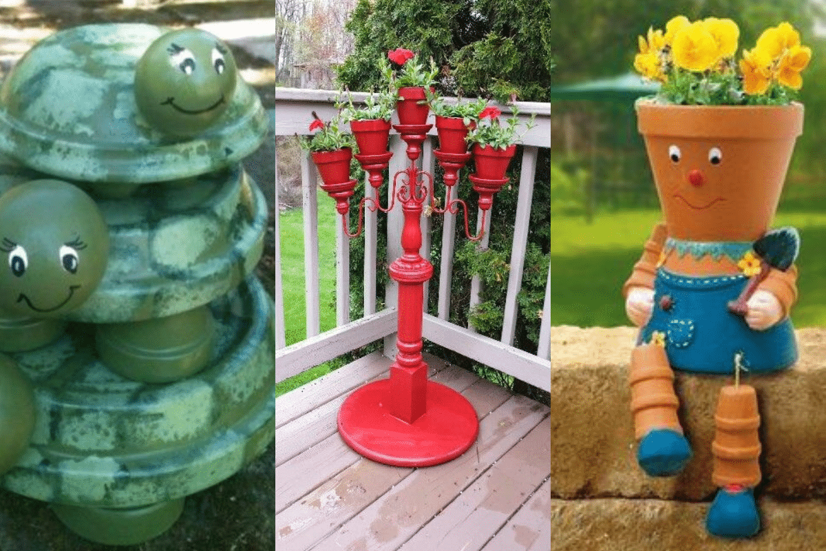 ideias para decorar o jardim com vasos