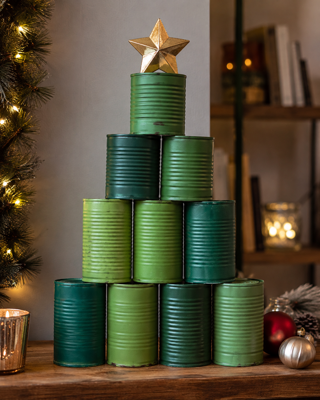 Ideias para Decorar o Natal com Latas: Projetos Criativos, Económicos e Fáceis Ideias para Decorar o Natal com Latas: Projetos Criativos, Económicos e Fáceis ideias para decorar o natal com latas 4