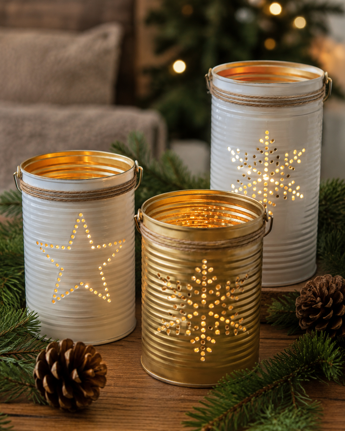 Ideias para Decorar o Natal com Latas: Projetos Criativos, Económicos e Fáceis Ideias para Decorar o Natal com Latas: Projetos Criativos, Económicos e Fáceis ideias para decorar o natal com latas 5