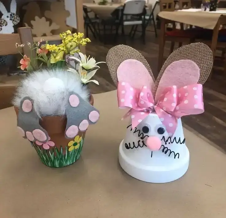 Ideias únicas de decoração de Páscoa com vasos de terracota ideias unicas de decoracao de pascoa com vasos de terracota 6 1