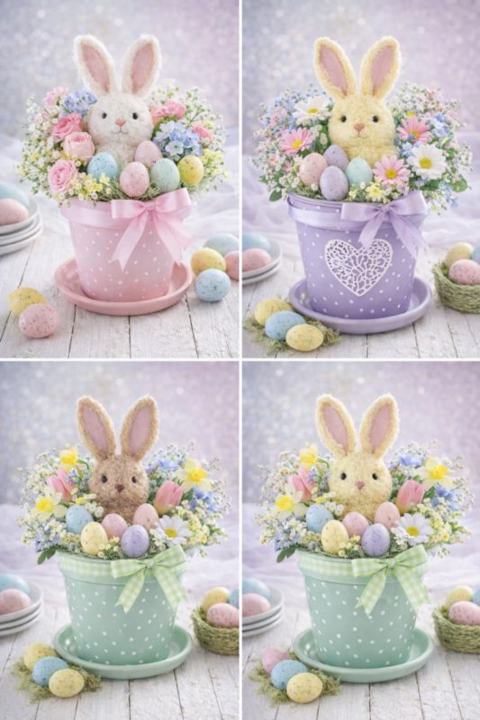 Ideias únicas de decoração de Páscoa com vasos de terracota ideias unicas de decoracao de pascoa com vasos de terracota 6