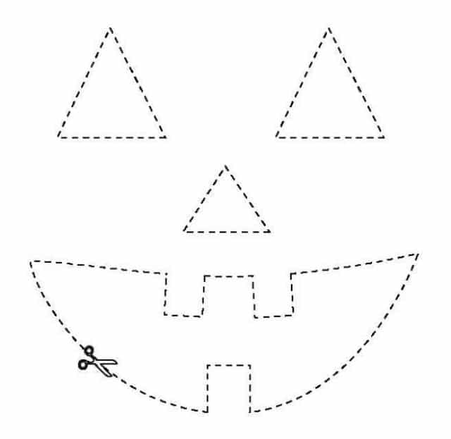 molde de abobora para halloween