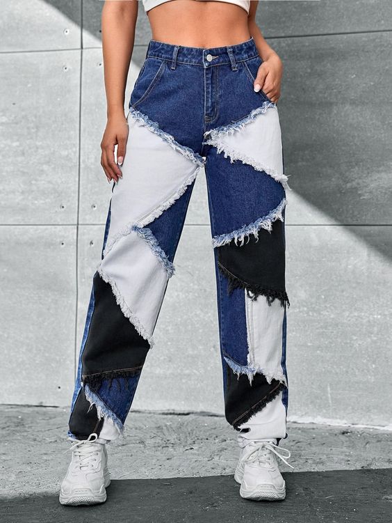 patchwork jeans tendencia de moda 7