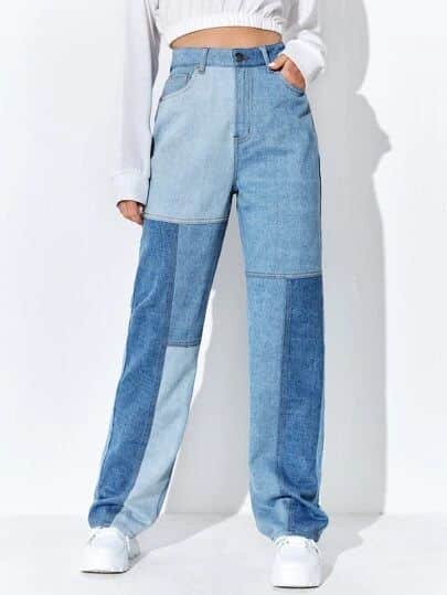 patchwork jeans tendencia de moda
