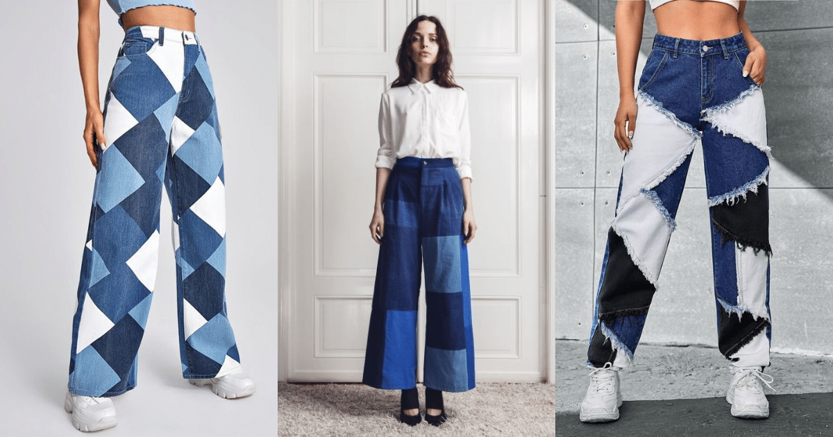 patchwork jeans tendencia de moda