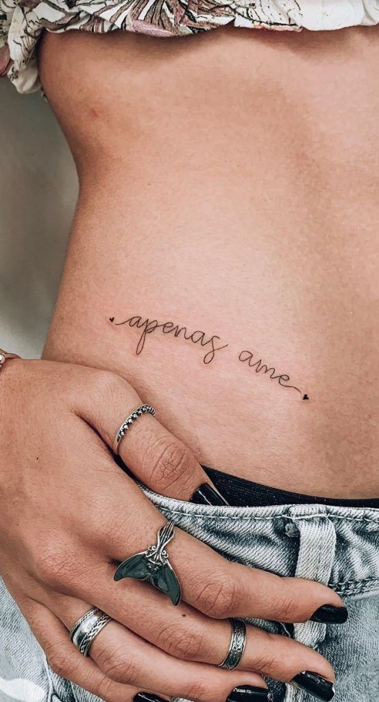 tatuagem amor escrita