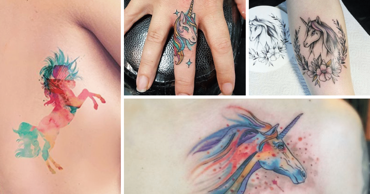 tatuagem unicornio ideias significado