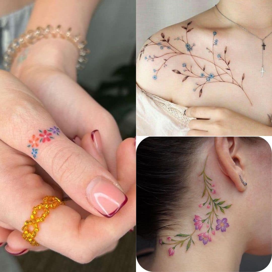 tatuagens com flores delicadas 10