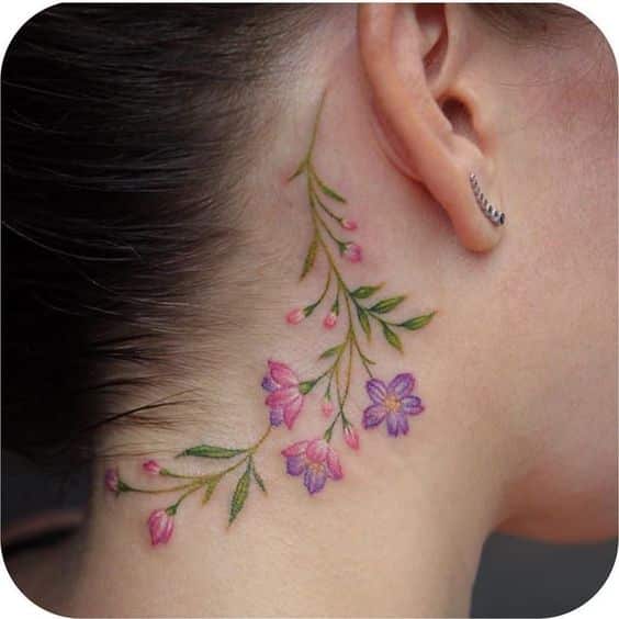 tatuagens com flores delicadas 8