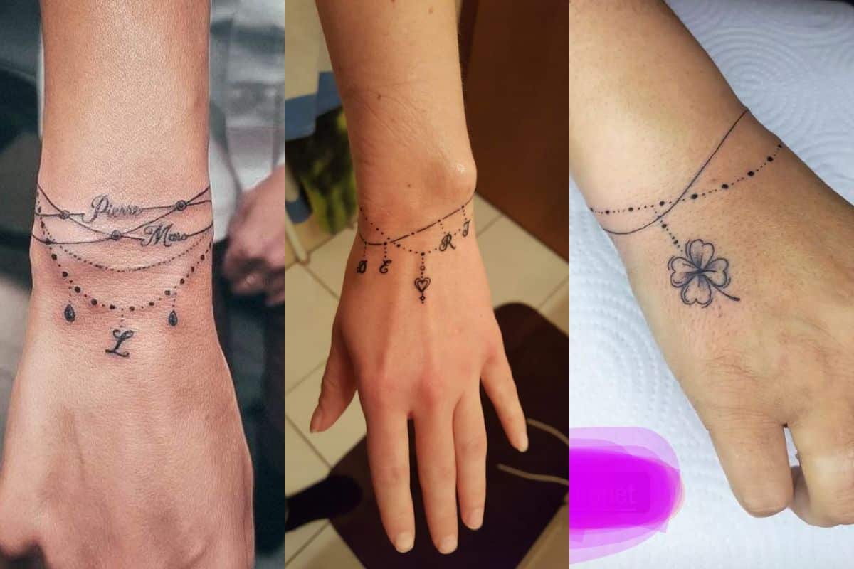 tatuagens delicadas de pulseira para o pulso 10