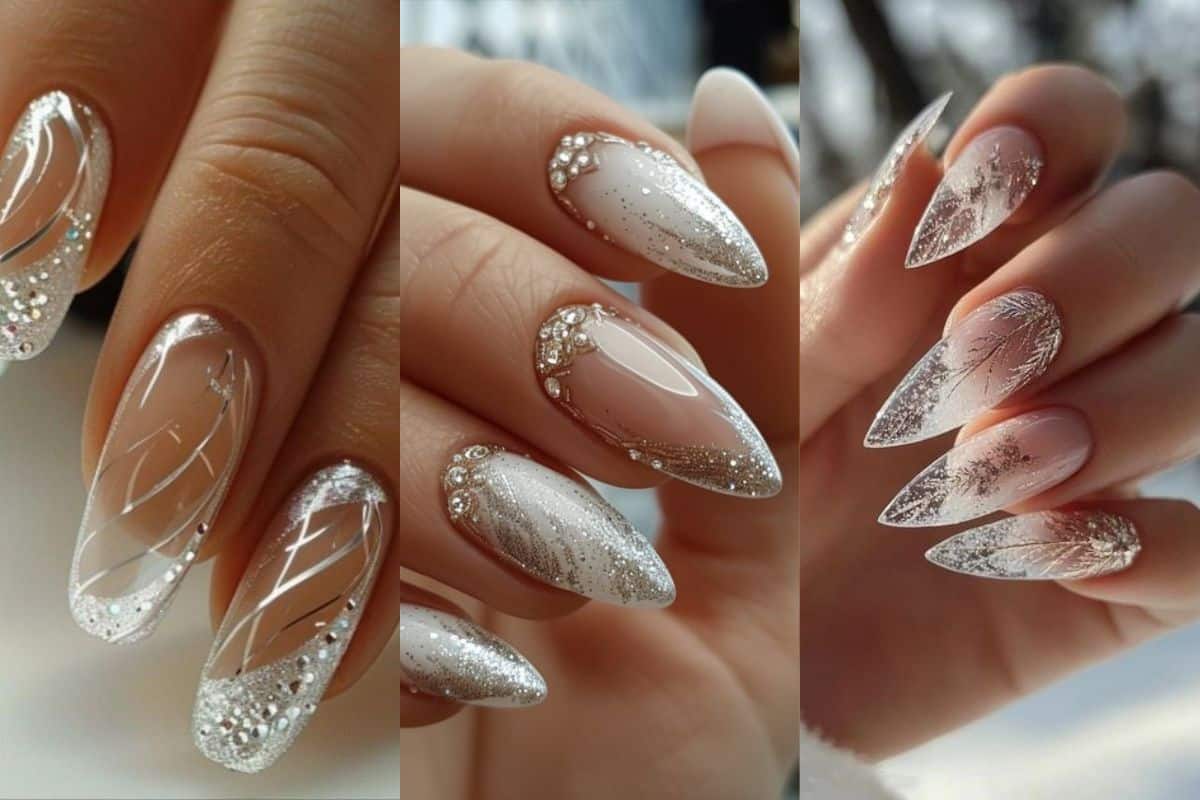 unhas acrilico transparentes 10