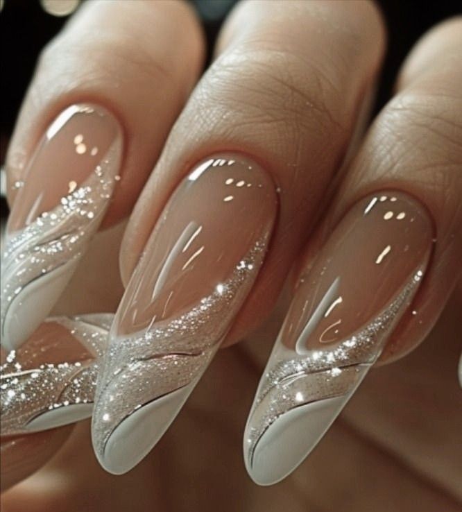 unhas acrilico transparentes 2